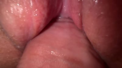 A wild teen girl squirts and receives semen on her aroused vagina