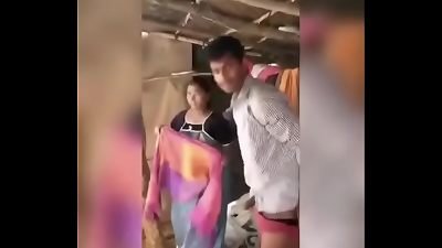 An Indian woman caught on camera having sex with her partner.