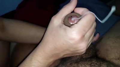 He came a lot of cum while I fingered his ass!! Amateur wife does hands careless orgasms with prostate massage and gets LOTS OF CUM!! MUST WATCH!! Karina and Lucas