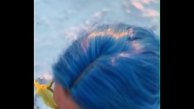 Public pee drinking with a hot steamy piss spray, just for you