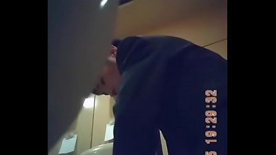 Secret camera footage in the bathroom of Nhat Ban