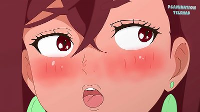 Momo gets a steamy massage with a happy ending in Okarun. Cartoon porn parody (2025)