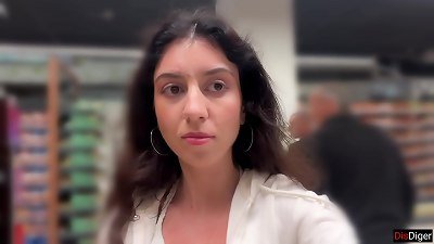 The guy came to his wife and fucked her in public space