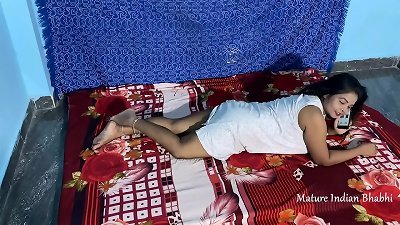 Curvy Indian housewife with large breasts enjoys interracial sex