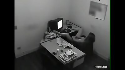 The employer set up a surveillance camera and discovered a misbehaving assistant!