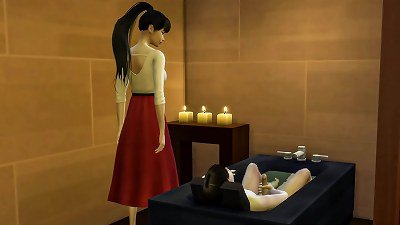 Korean film scene of a mother assisting her son in self-pleasure