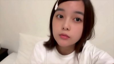 A perverted college girl masturbates with a toy while smelling her boyfriend's dirty underwear after he took a bath.