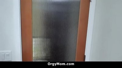 Aroused stepmom has sex with her stepson due to his large penis