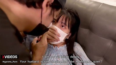 A woman with a large buttocks cheats on her husband with her brother-in-law