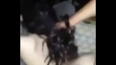 A young woman screams with pleasure during anal sex