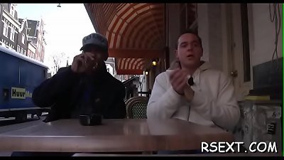 Old and young cock sucking with a hot MILF in all positions