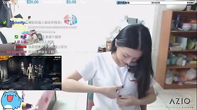 Japanese Twitch streamer showcases impressive shape balls in a thrilling manner