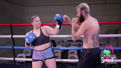 Titty Gomez's steamy video with wrestling educators - Não sa sait dar kata le:o, só key de pússy