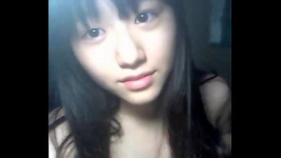 Korean schoolgirl fucked by her boyfriend on webcam
