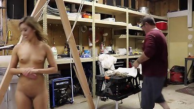 Christy Love in naked rope play with diamond tie Shibari bondage