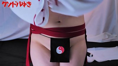 Yuki uses erotic magic with dildo