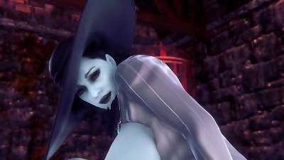 female Dimitrescu switch roles Cowgirl | Resident Evil Village Parody