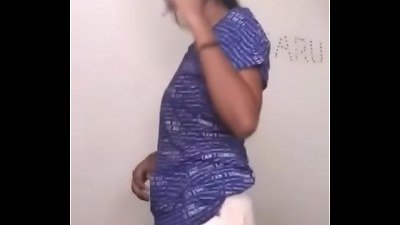 Tharu, a horny Tamil college girl, pleasuring herself on camera