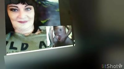 Intense ejaculation during solo play - Huge amount of semen from large and hard penis and multiple vaginal secretions