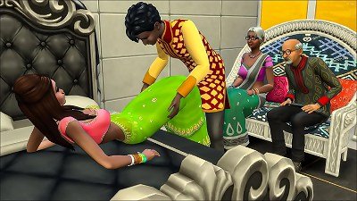 Parents catch their son and daughter-in-law having sex with their son and watch them get tied up, only to be allowed to receive money from them if they perform - Indian teenager engages in sexual activity