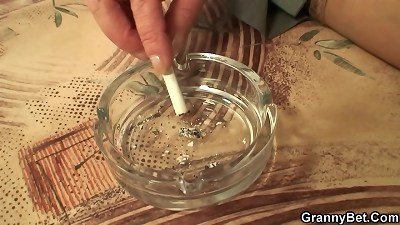 He takes an elderly blonde woman home for sexual intercourse