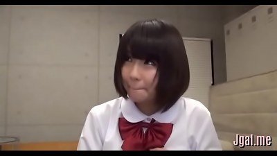 A Japanese girl grinds cock with her pussy skillfully