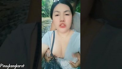 Andrea and Migz enjoy the outdoors together.