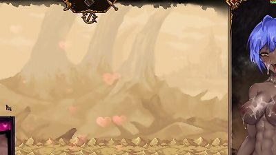 A collection of images from an adventurous hentai game