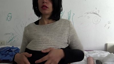 A middle-aged French woman gets pregnant by a black man from Africa in Marseille